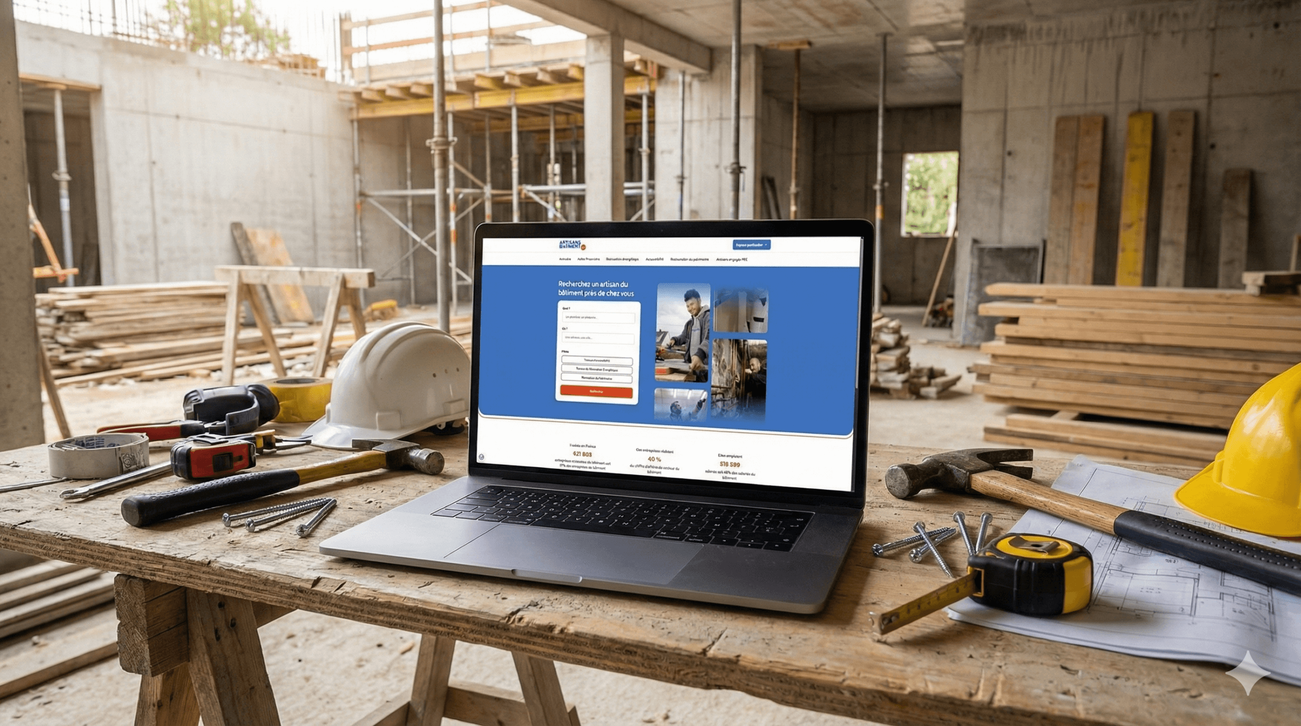 Site web Artisans du batiment by Capeb